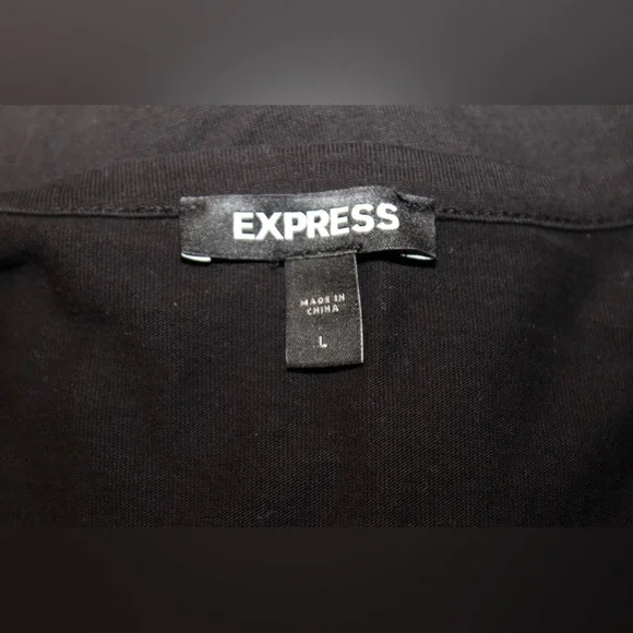 Express Women’s Sleeveless Blouse Rhinestone Brooch Accent Large Peplum - Picture 3 of 4